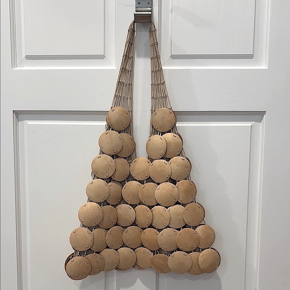 Club Monaco Vintage Coconut Shell Tote